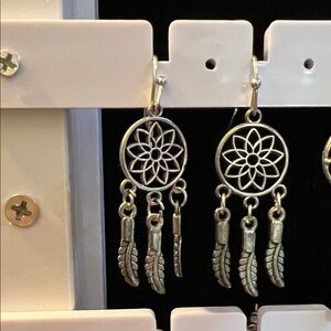Silver Dreamcatcher Earrings